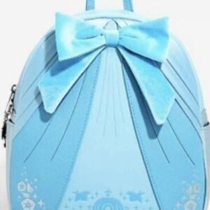 Loungefly Disney Princess Cinderella Blue Dress Bow Cosplay Backpack